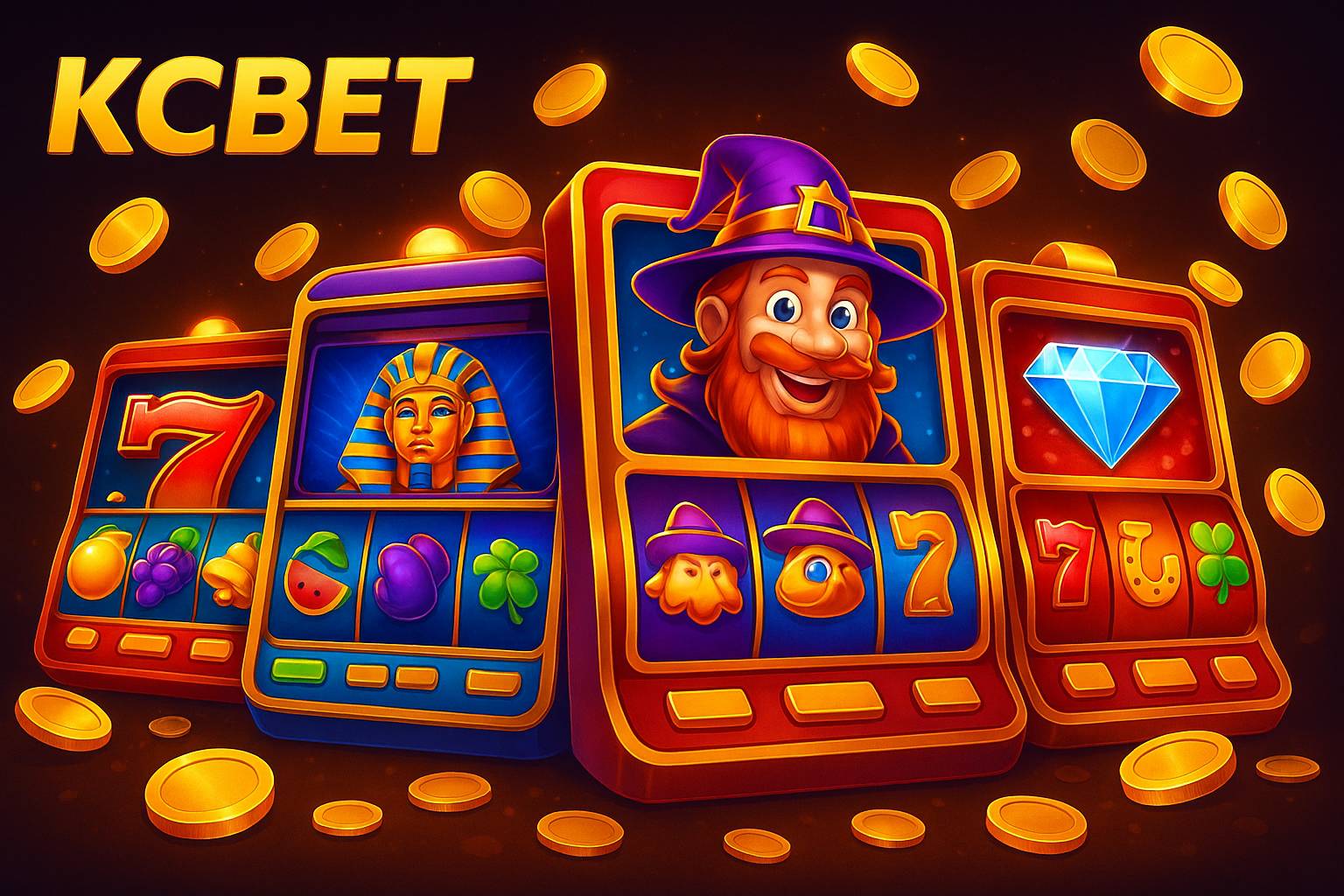 Explore o mundo das slot machines no KCBETCasino